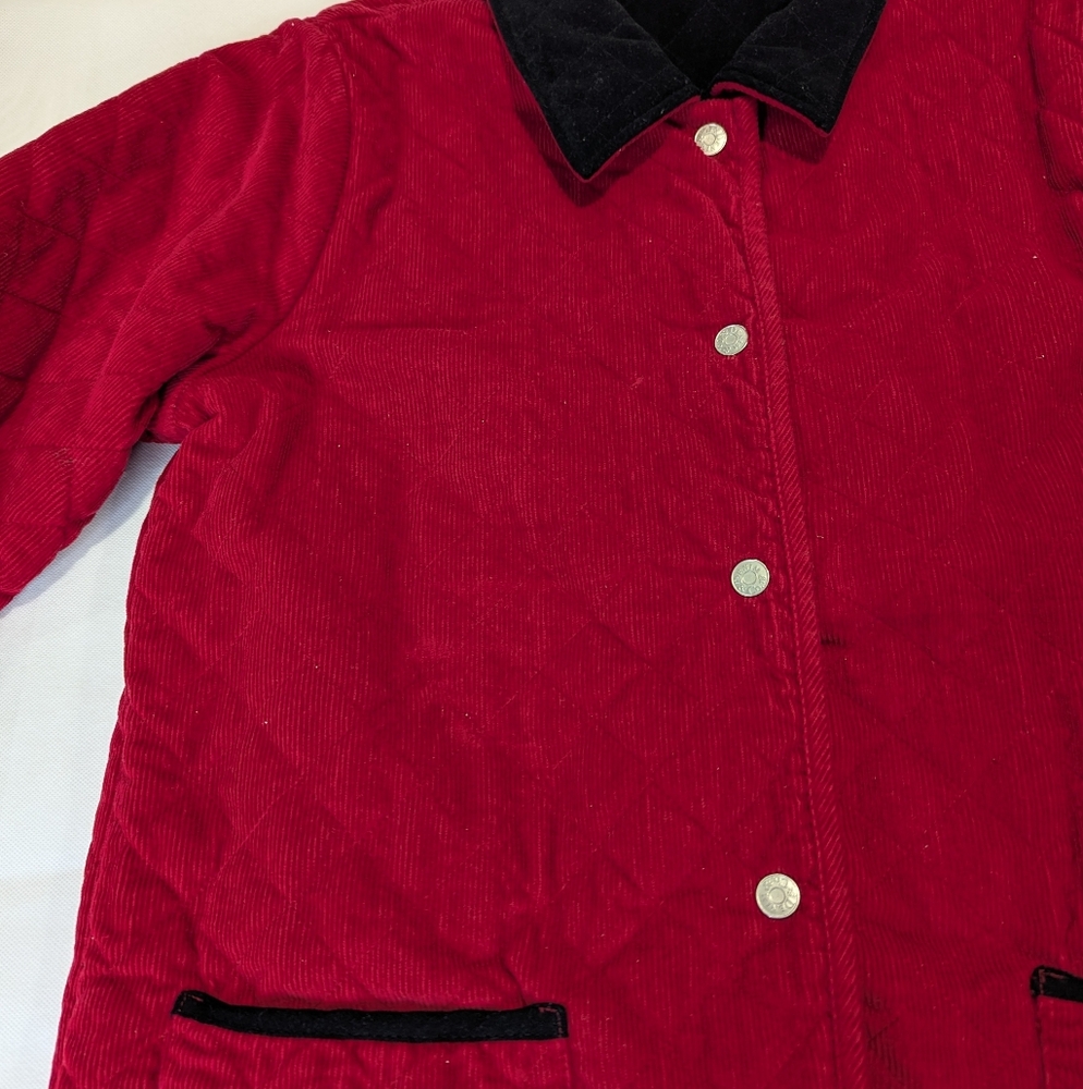 Denim&Co Reversible Quilted Corduroy Riding Jacket - Picture 7 of 14